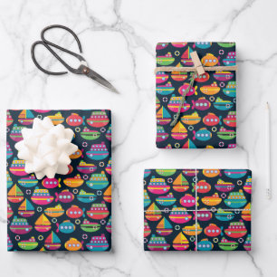 Ocean Transportation Pattern Wrapping Paper Sheet