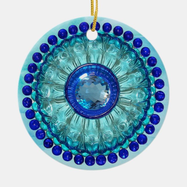 Ocean Treasure Ceramic Ornament (Front)