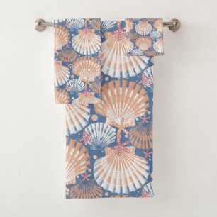 Ocean Treasures grey Bath Towel Set