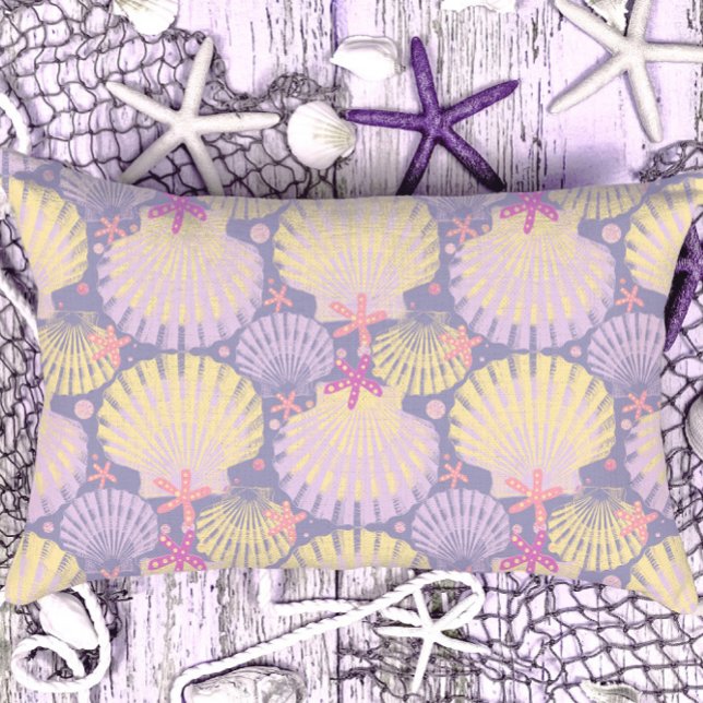 Ocean Treasures lavender   Lumbar Cushion (Creator Uploaded)