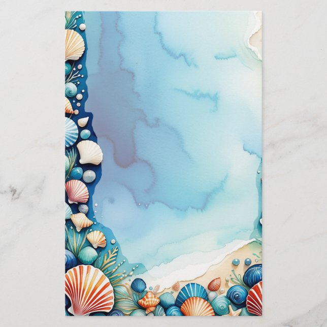 Ocean Treasures Stationery (Front)