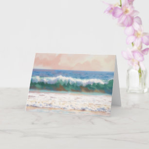 Ocean Tropical Art Beach Note Card