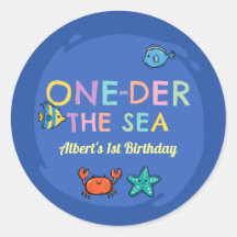 Ocean Under the Sea Blue 1st Birthday
