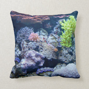 Ocean under water, sea, real image cushion