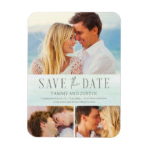 Ocean Vibes Beach Wedding Save The Date Magnet