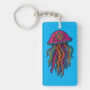 Ocean Vibes Jellyfish Keychain