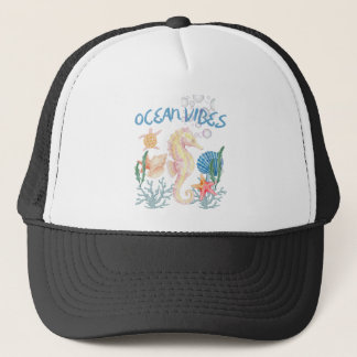 Ocean vibes seahorse beach hat