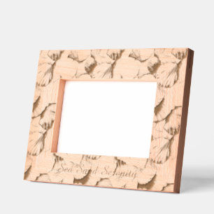 Ocean View Beach Serenity Sea Shells Etched Frames