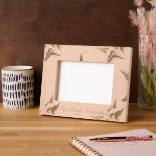 Ocean View Beach Serenity Starfish Etched Frames