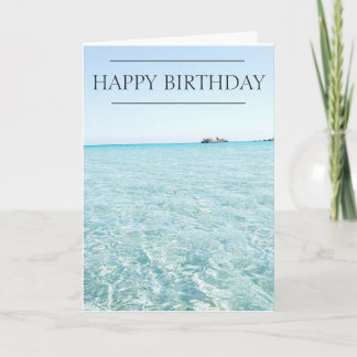 Ocean View Birthday Card