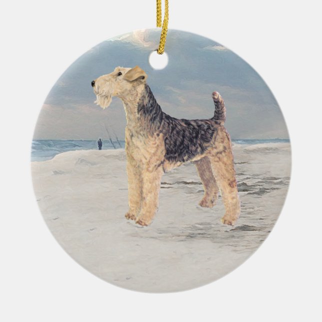 Ocean View Ceramic Ornament (Front)