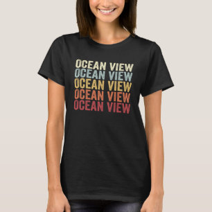 Ocean View Delaware Ocean View DE Retro Vintage Te T-Shirt