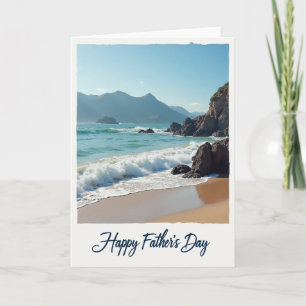 Ocean View Fathers Day Waves Card
