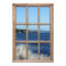 Ocean View from a Window with Sea Spray