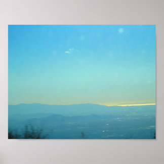 Ocean View From The Rim of the World Highway Poster