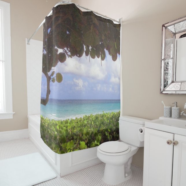 Ocean View, Juno Beach Shower Curtain (In Situ)