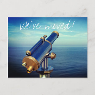 Ocean view moving postcards for new address