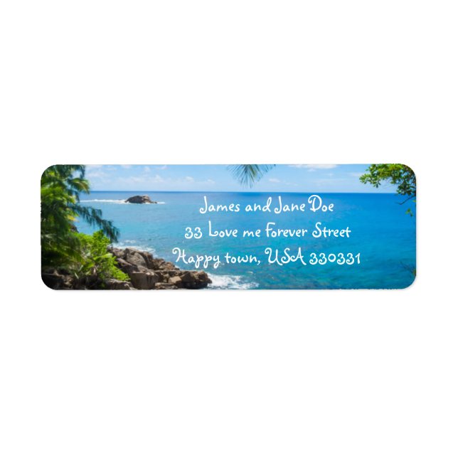 Ocean View Return Address Labels (Front)