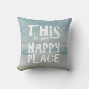 ocean view watercolor cushion