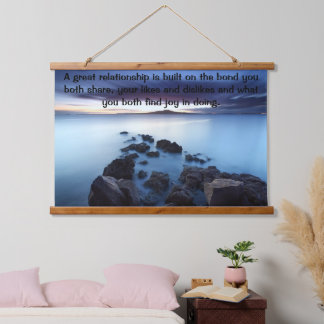 Ocean Walkway made from rocks Hanging Tapestry