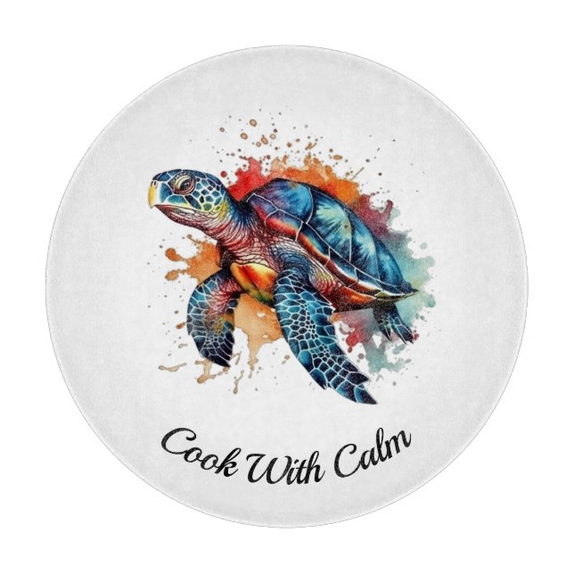 Ocean Wanderer, custom Cutting Board (Front)