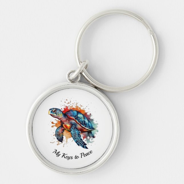 Ocean Wanderer, custom Key Ring (Front)