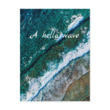Ocean Water Beach Waves Postcard