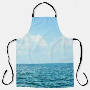 Ocean Water, Clear Blue Sky. Apron