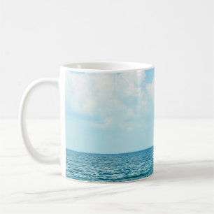 Ocean Water, Clear Blue Sky. Coffee Mug