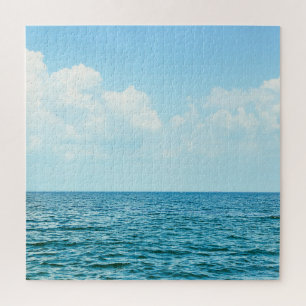 Ocean Water, Clear Blue Sky. Jigsaw Puzzle
