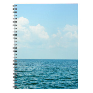 Ocean Water, Clear Blue Sky. Notebook