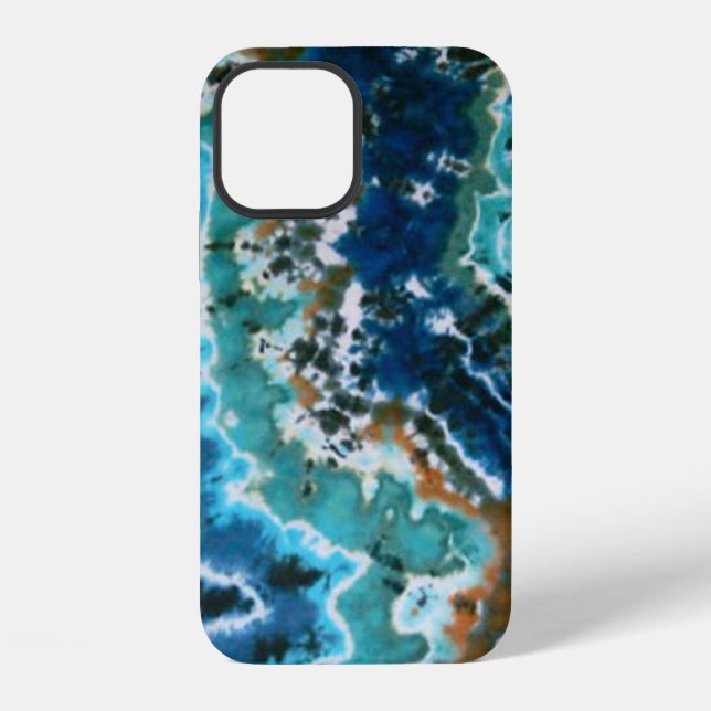 Ocean Water Reflection Lines Tie Dyes iPhone Case (Back)