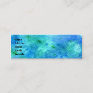 Ocean Watercolor Business Card