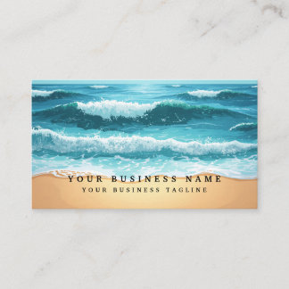 Ocean Waters | Beach Calming Business Cards