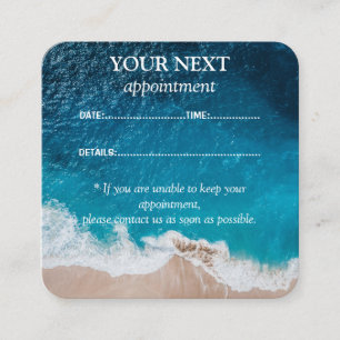 Ocean Wave Appointment Reminder Card