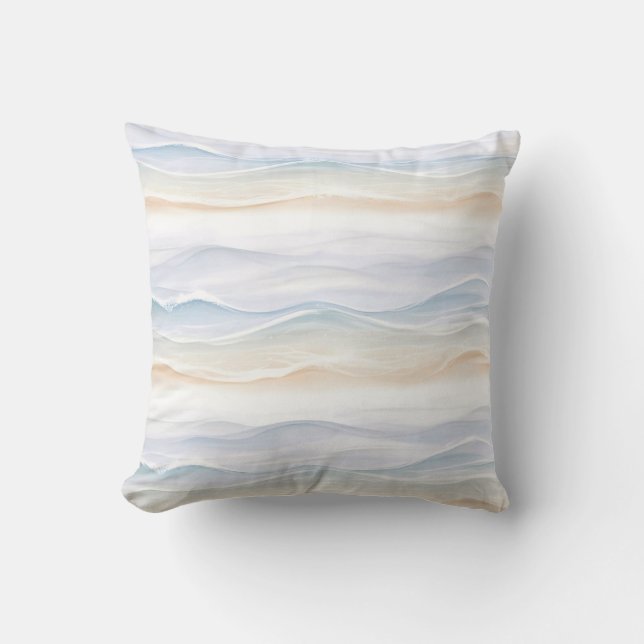 Ocean Wave Beach Design 365 Cushion (Front)