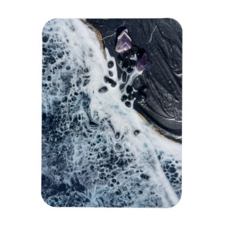 ocean wave crystal art magnet coastal beach decor