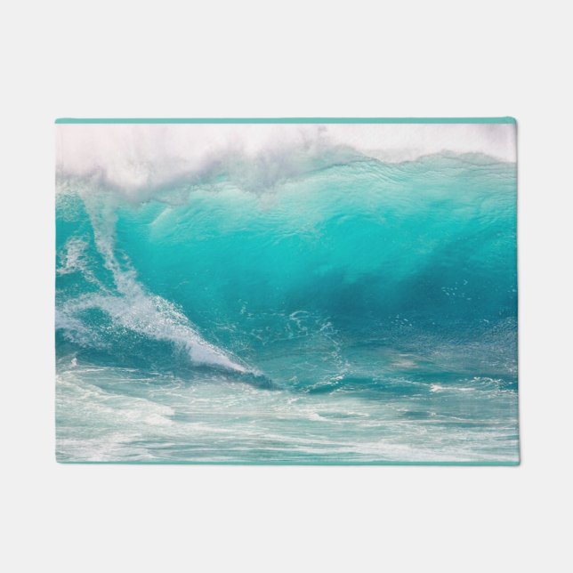 Ocean Wave Customise Template Rug Doormat (Front)