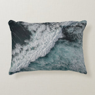 Ocean wave decorative cushion