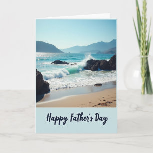 Ocean Wave Fathers Day View Card