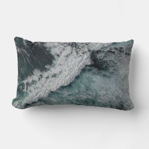 Ocean wave lumbar cushion