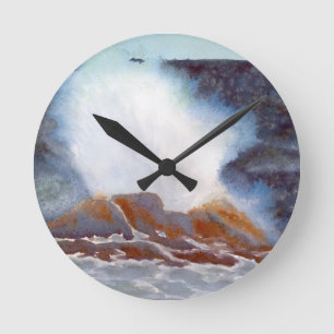 Ocean Wave Round Clock