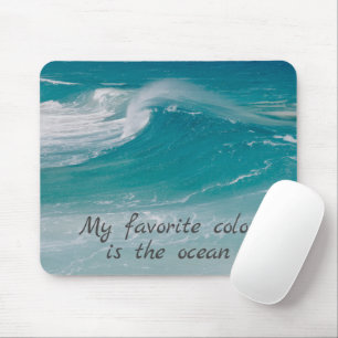 Ocean Wave Scene Mouse Pad