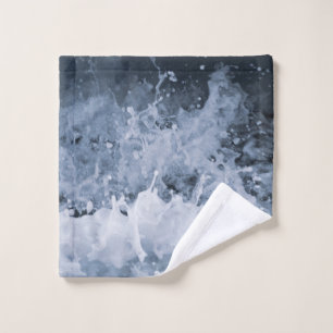 Ocean Wave Splash Closeup 1 Bath Towel Set