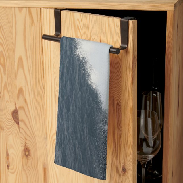 Ocean Wave Spray from Ferry to Capri 1 Tea Towel (Thirds Fold)