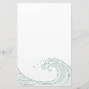 Ocean Wave stationery