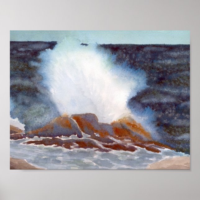 Ocean Wave Surf Poster (Front)