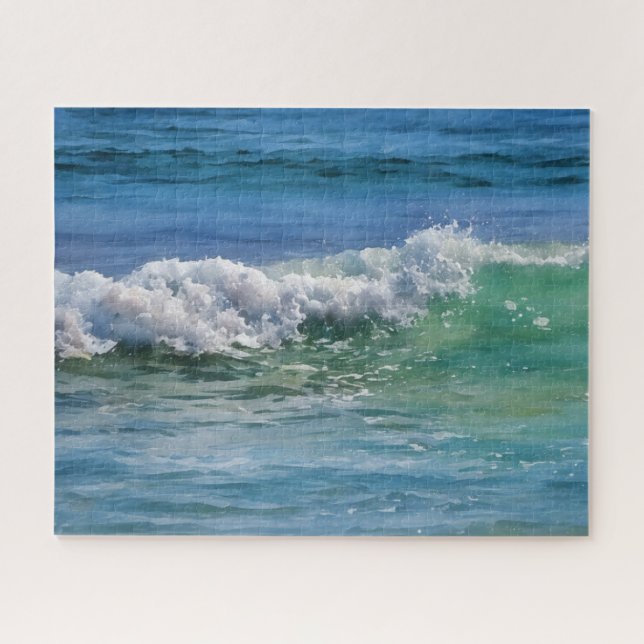 Ocean Wave Tropical Colours Nature Puzzle (Horizontal)