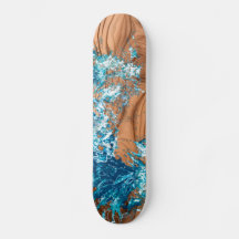 Ocean Wave Wood Style Accent