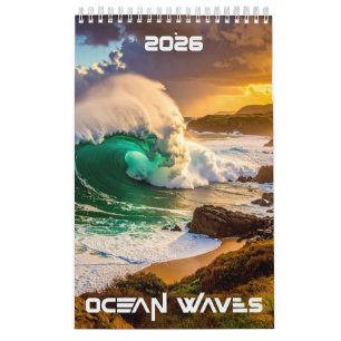 OCEAN WAVES - 2026 -  CALENDAR